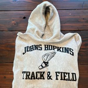 John Hopkins Track & Field Reverse Weave Champion hoodie
